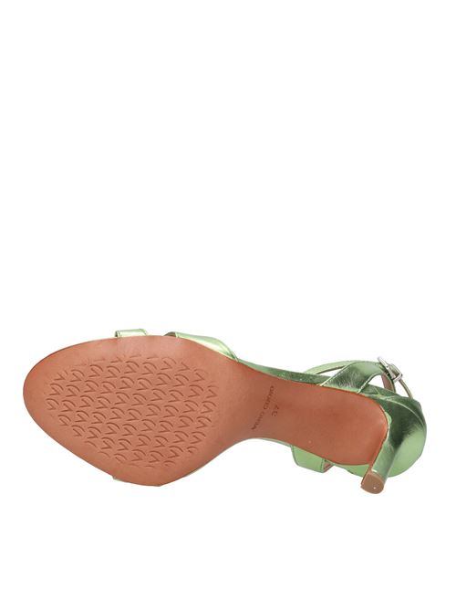 Leather sandals VICENZA | 1258004-21 CRISTALPISTACCHIO
